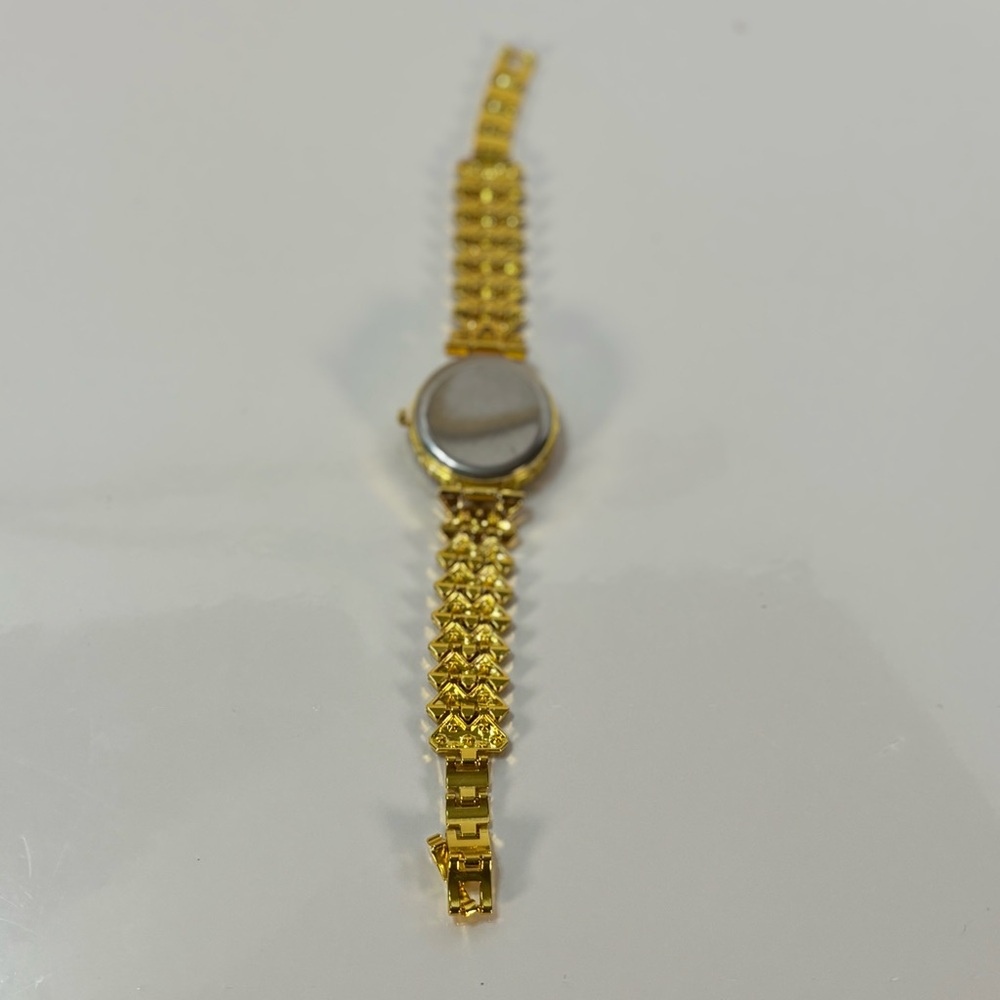 Gold and Blue Jeweled Quartz Watch - Picture 6 of 13